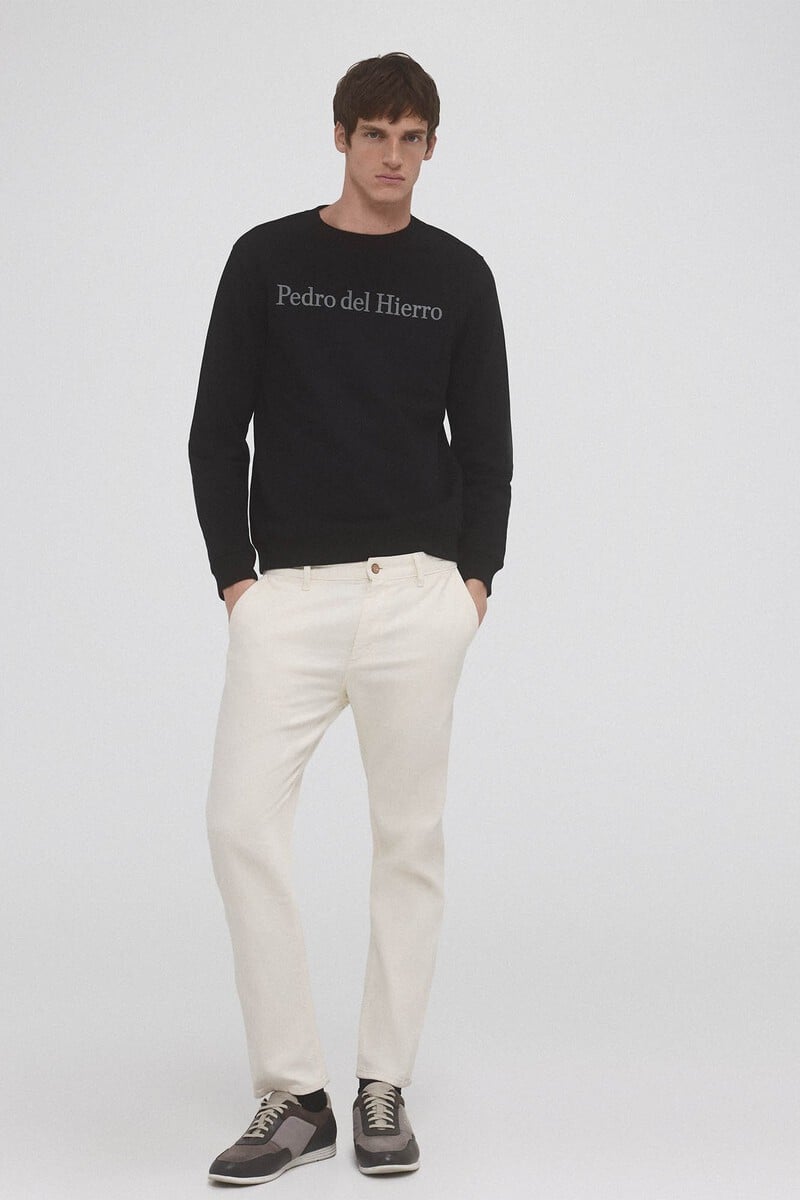 Cortefiel Sudadera logo cuello caja