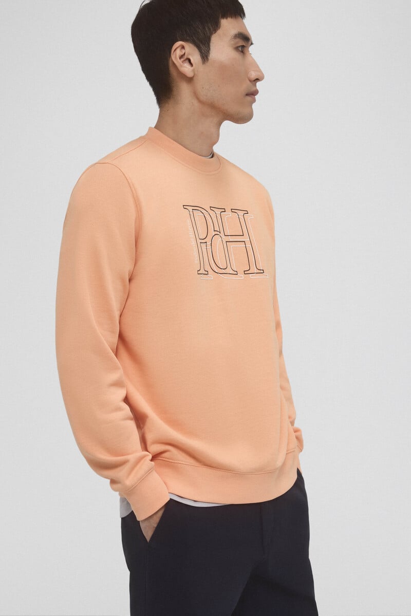 Cortefiel Sudadera logo cuello caja