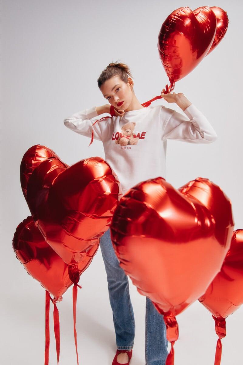 Cortefiel Sudadera ¨Love Me"