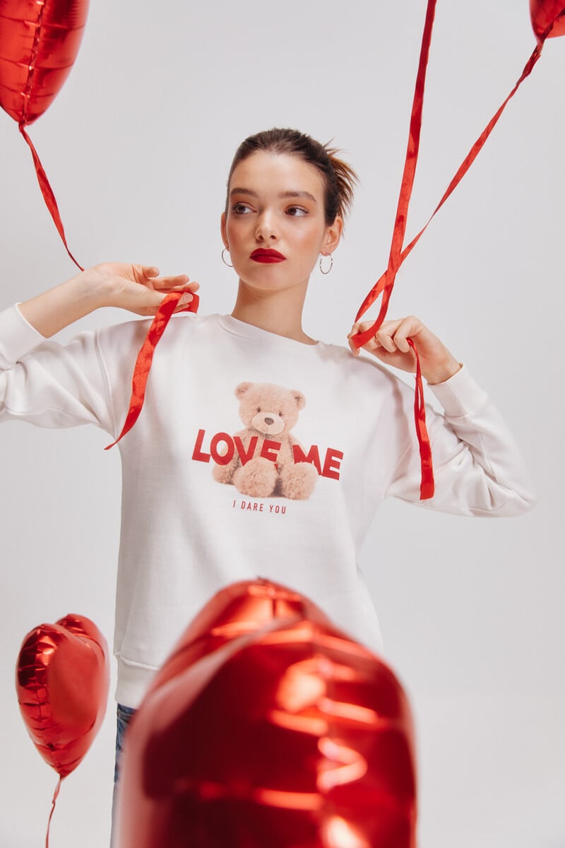 Cortefiel Sudadera ¨Love me"