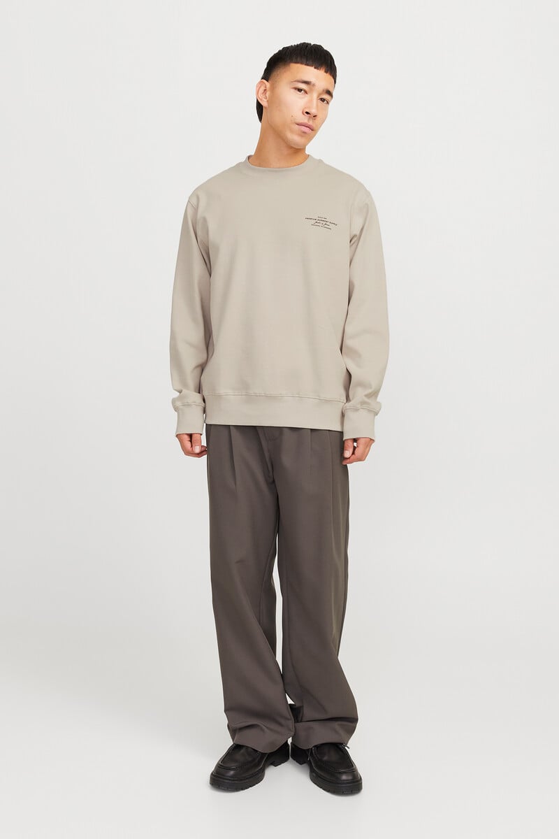Cortefiel Sudadera Oversize Cuello Redondo