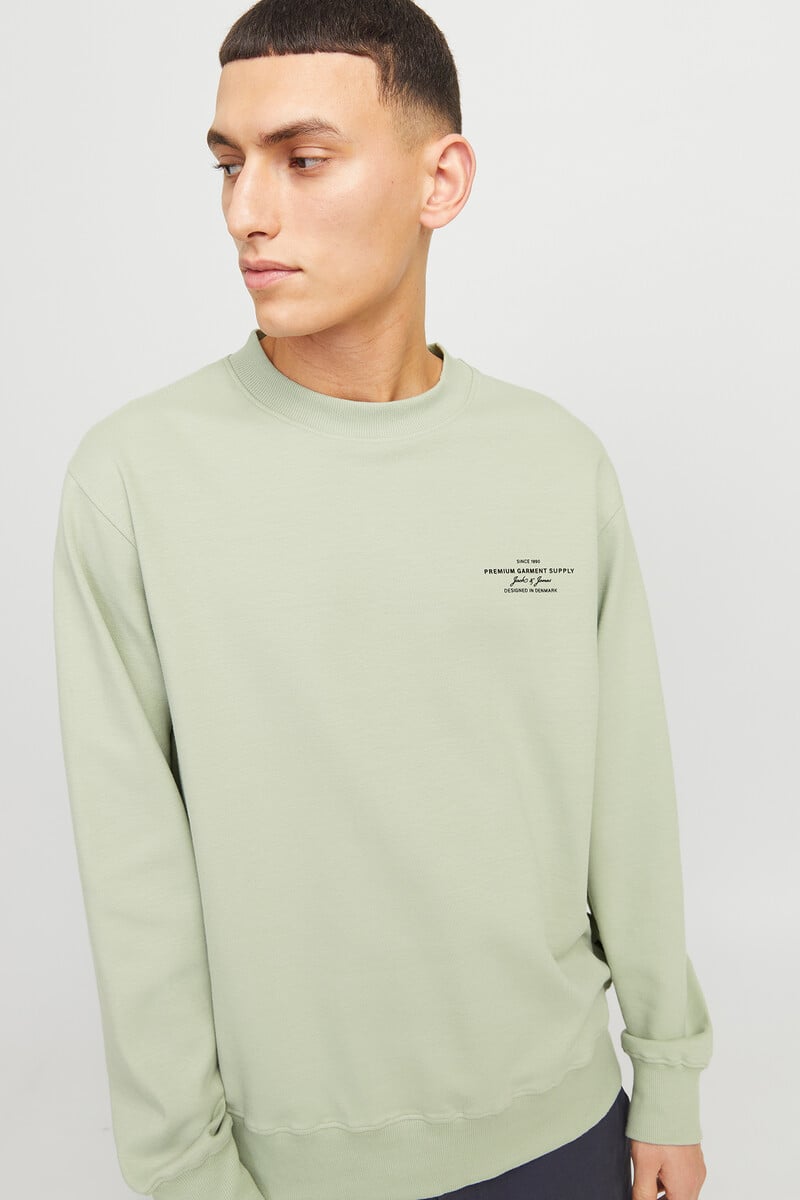 Cortefiel Sudadera oversize cuello redondo
