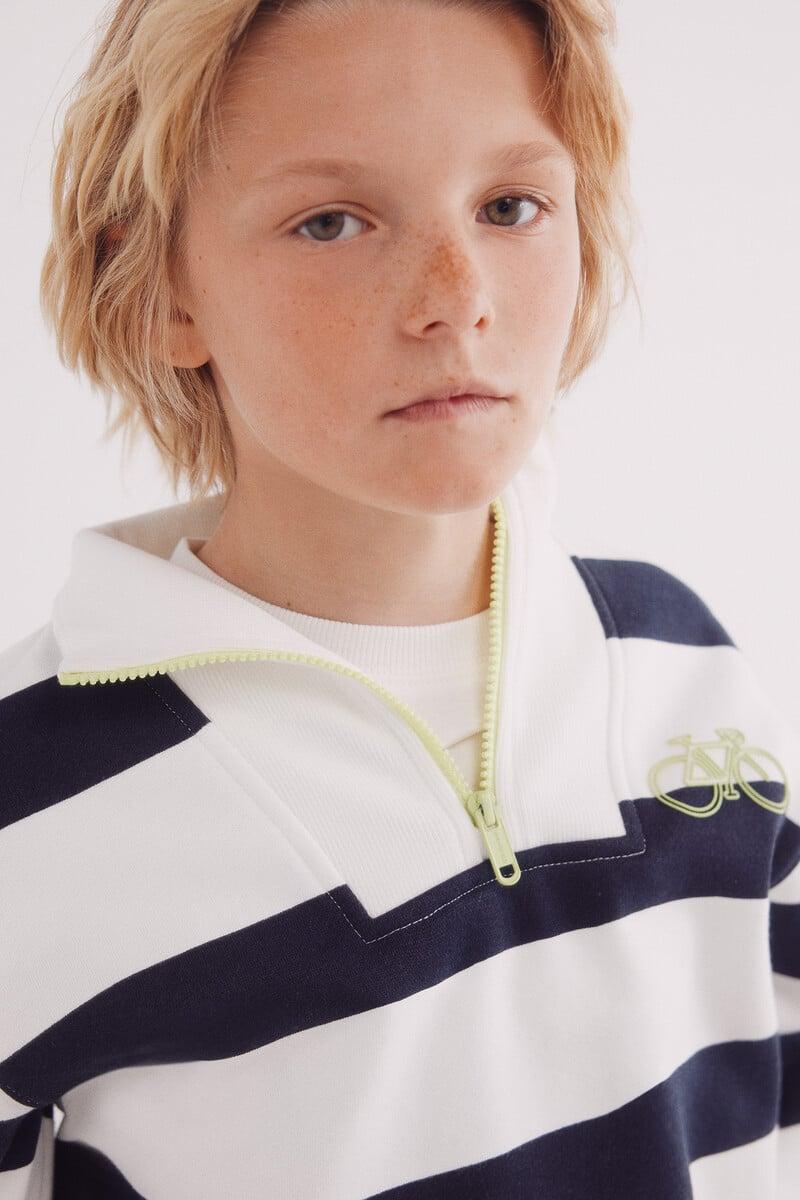 Cortefiel Sudadera Rayas Niño