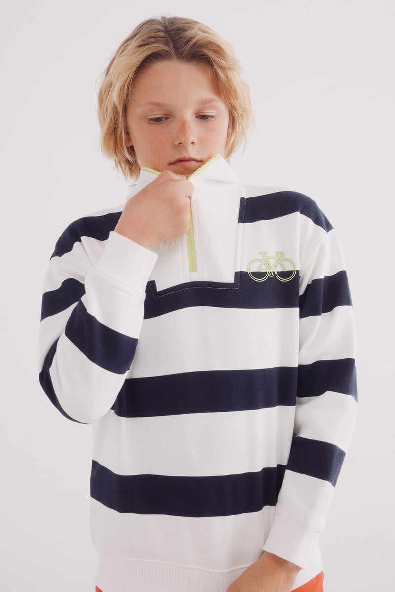 Cortefiel Sudadera rayas niño