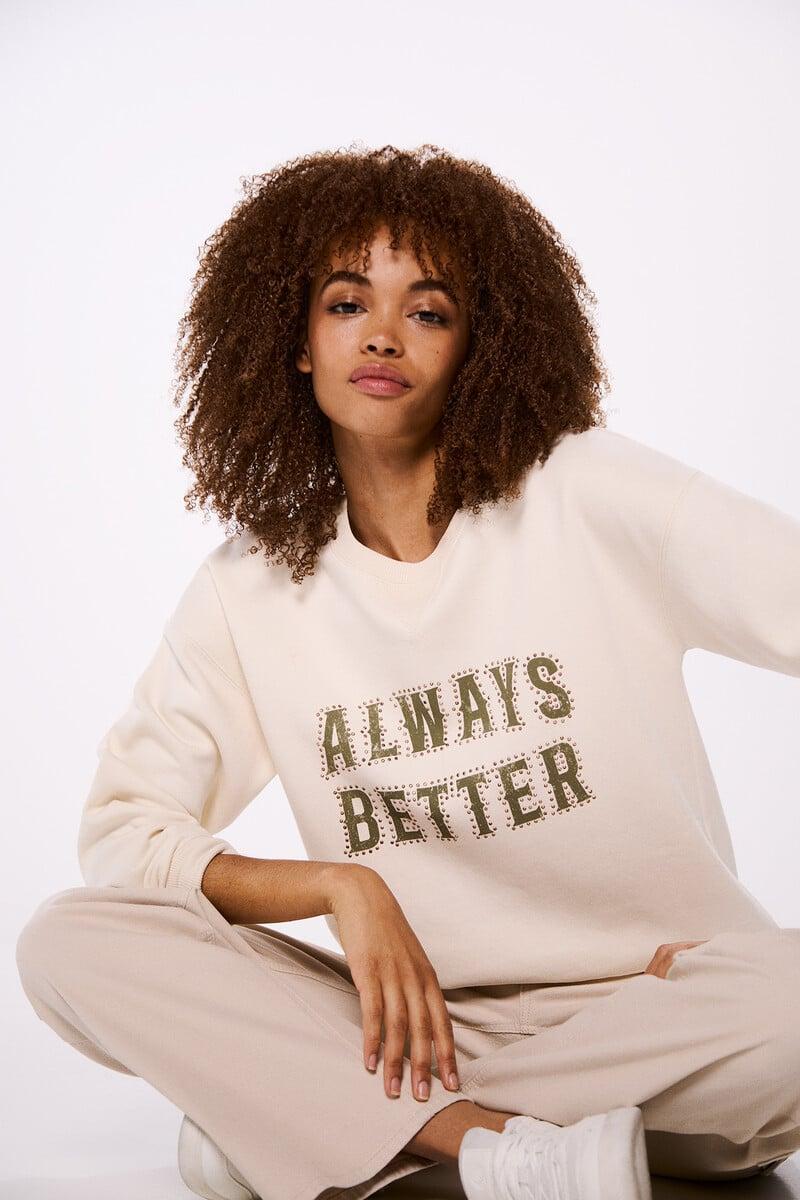 Cortefiel Sudadera "Slow Sundays"
