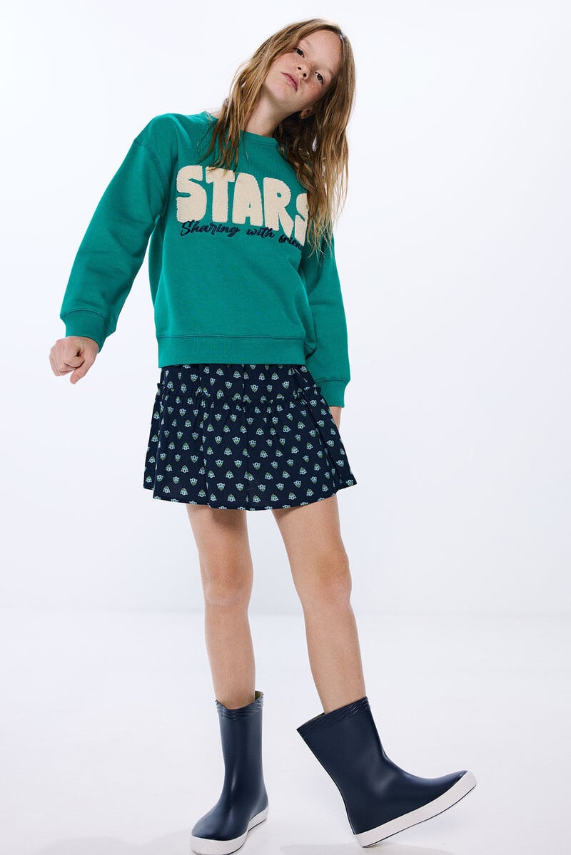 Cortefiel Sudadera STARS niña
