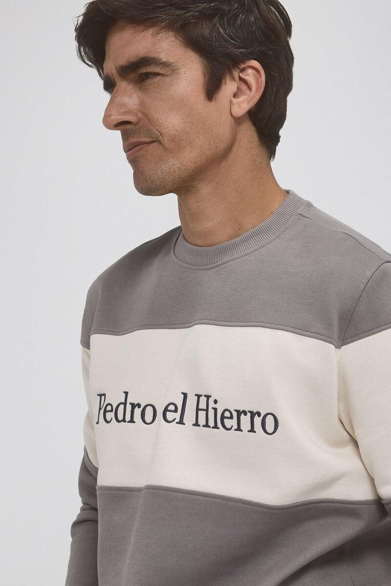 Cortefiel Sudadera Tejido A Contraste