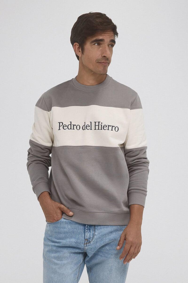 Cortefiel Sudadera tejido a contraste