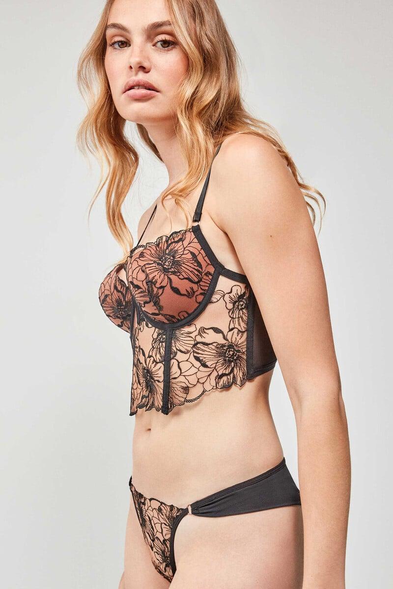 Cortefiel Sujetador Bustier Con Aro