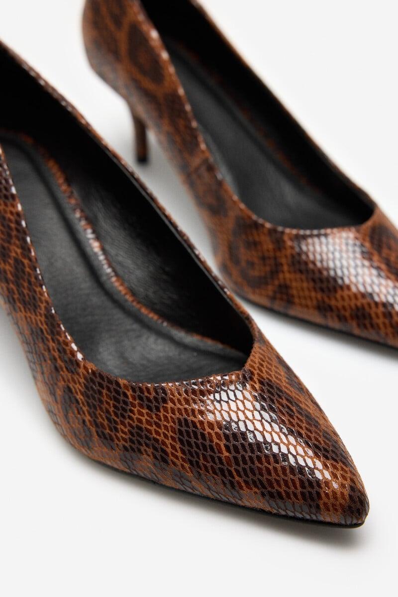 Cortefiel Tacón Fino Leopardo