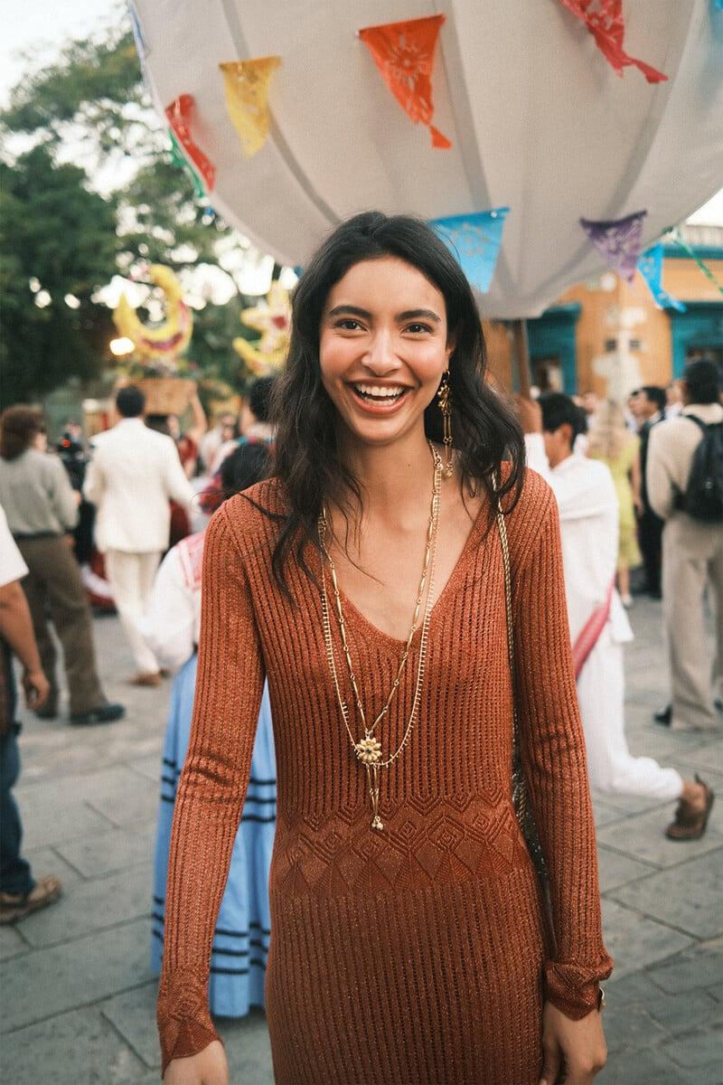 Cortefiel Tadea. Vestido Largo Punto