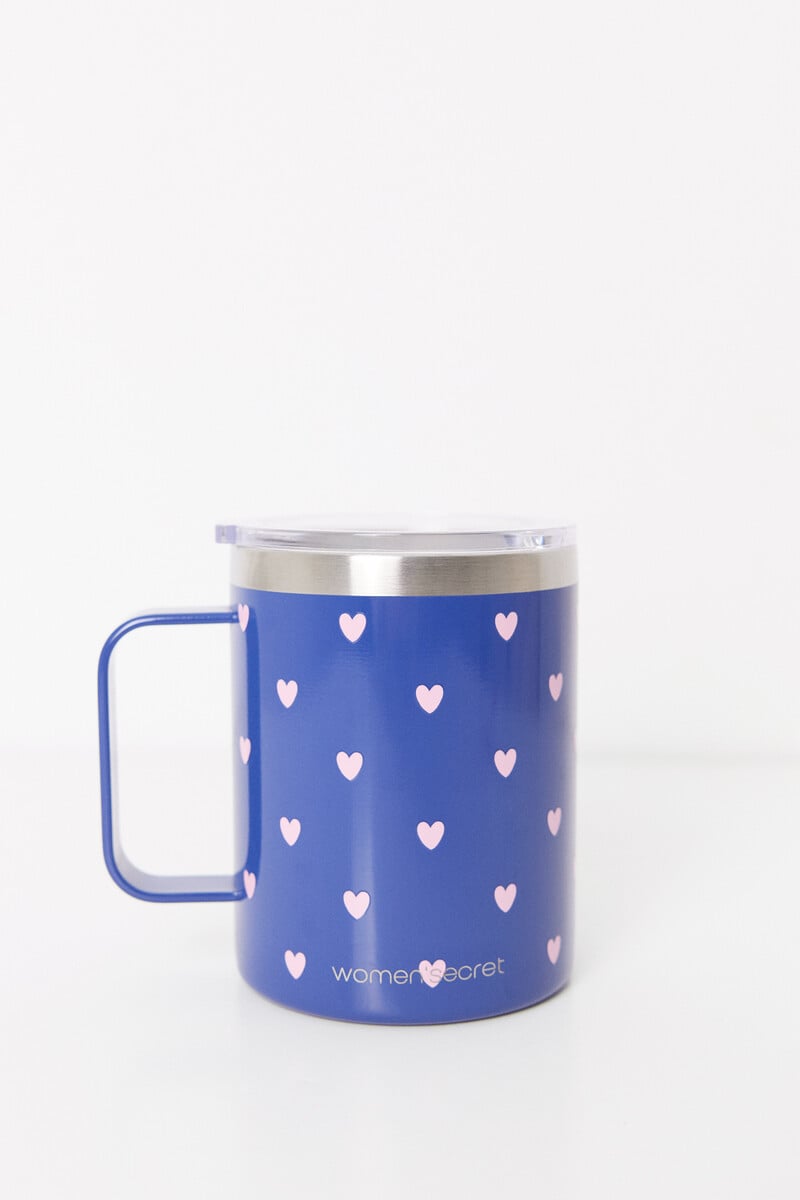 Cortefiel Taza Termo Print Smiley