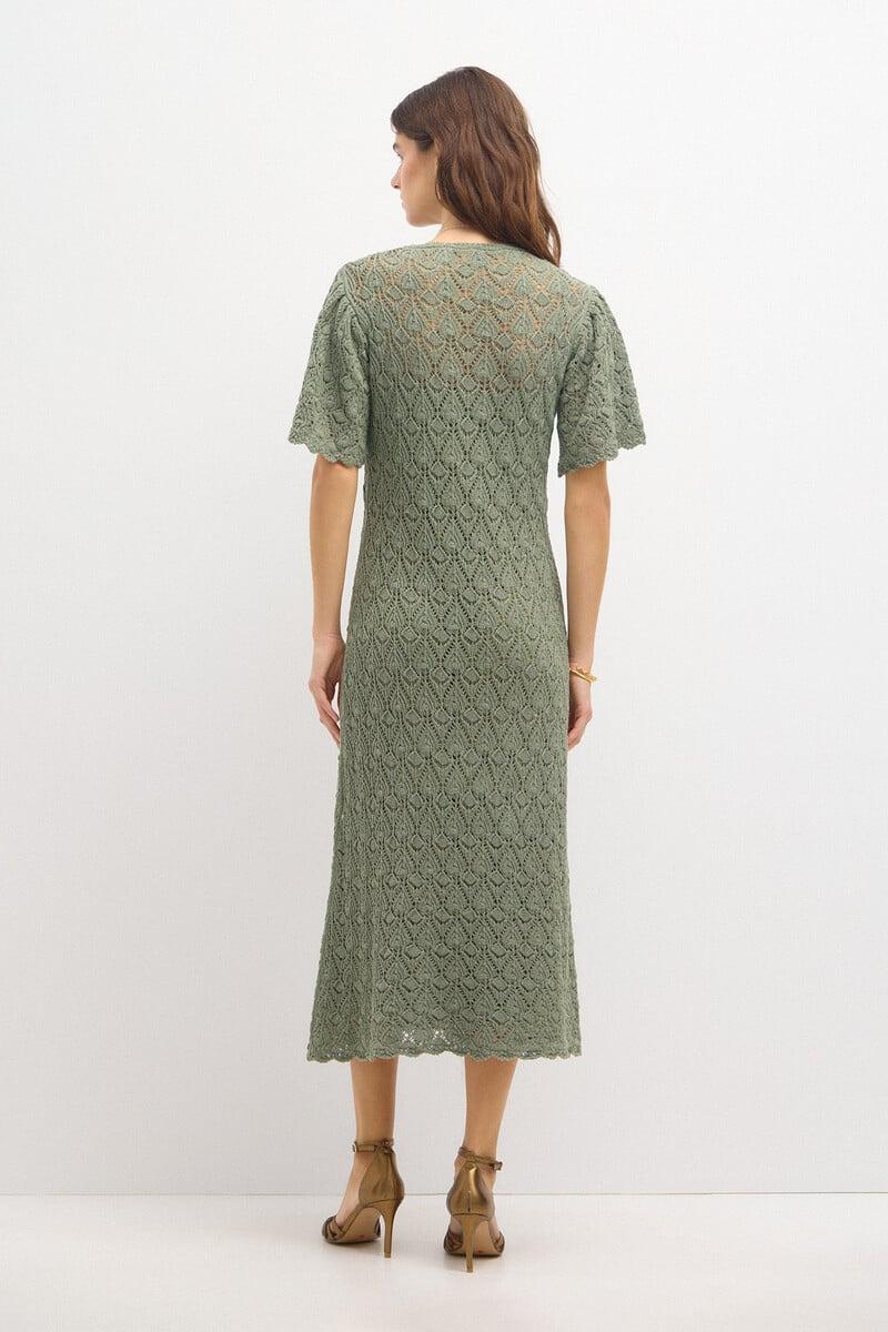 Cortefiel Tirsa. Vestido De Punto Calado