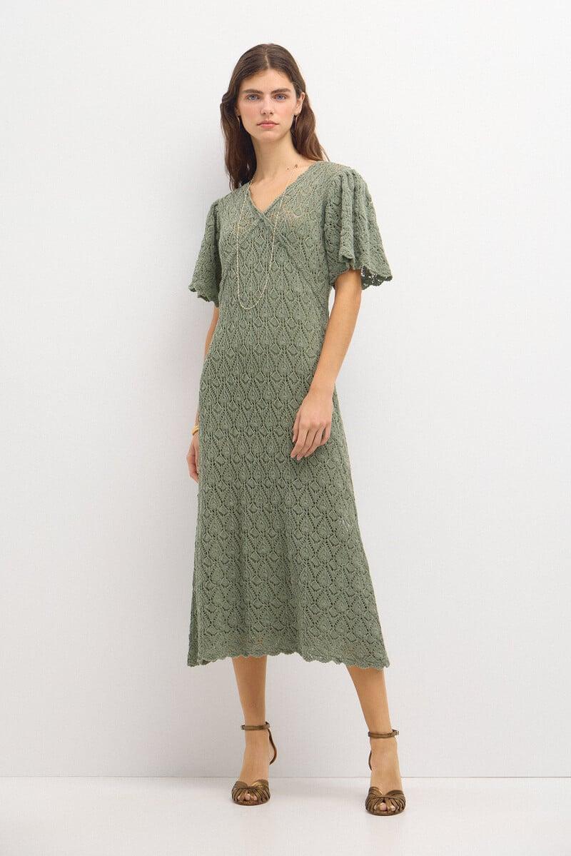 Cortefiel Tirsa. Vestido de punto calado