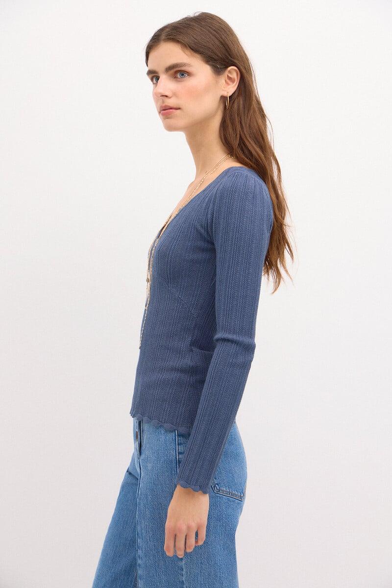 Cortefiel Titiana. Jersey Escote Pico