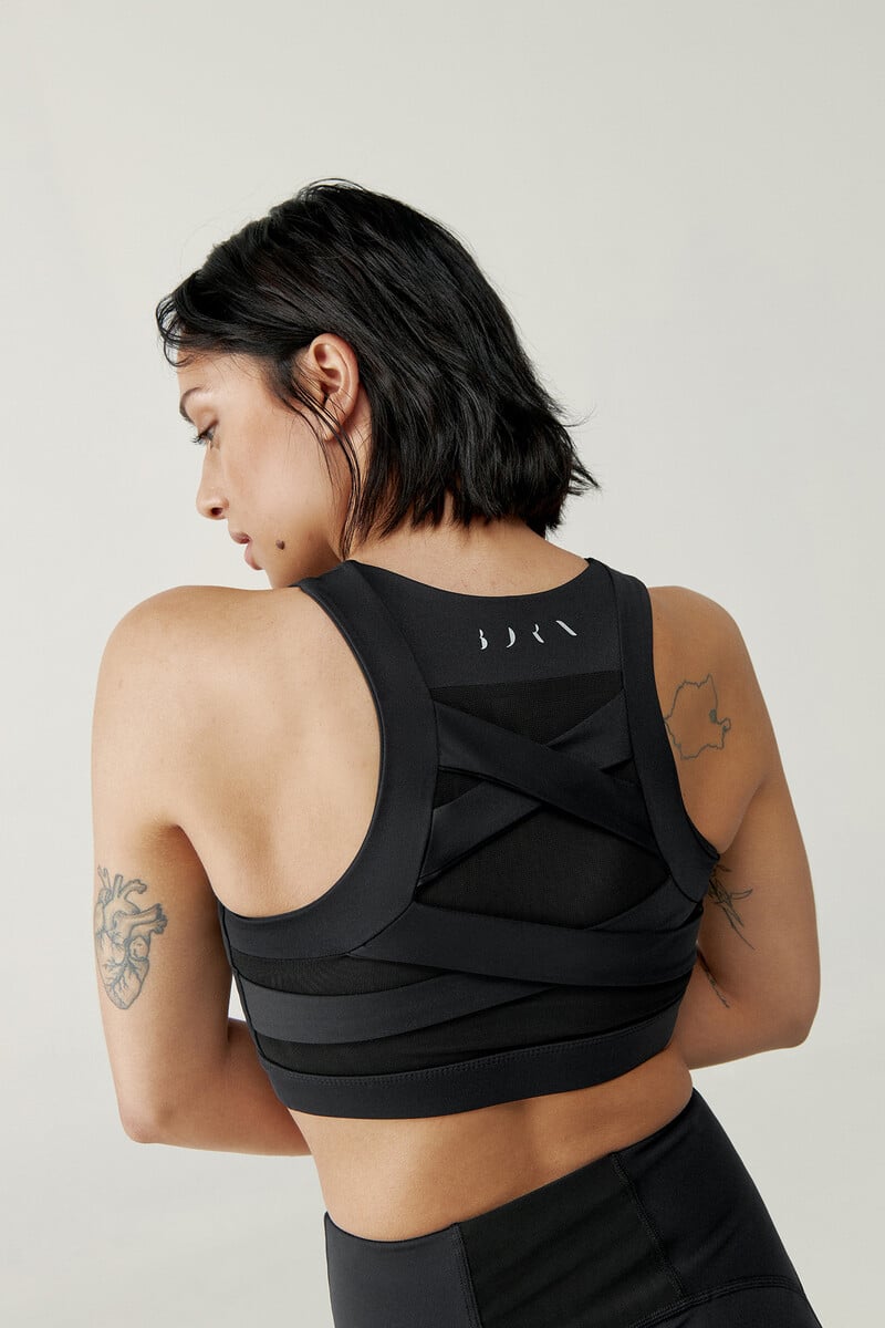 Cortefiel Top Colette Black