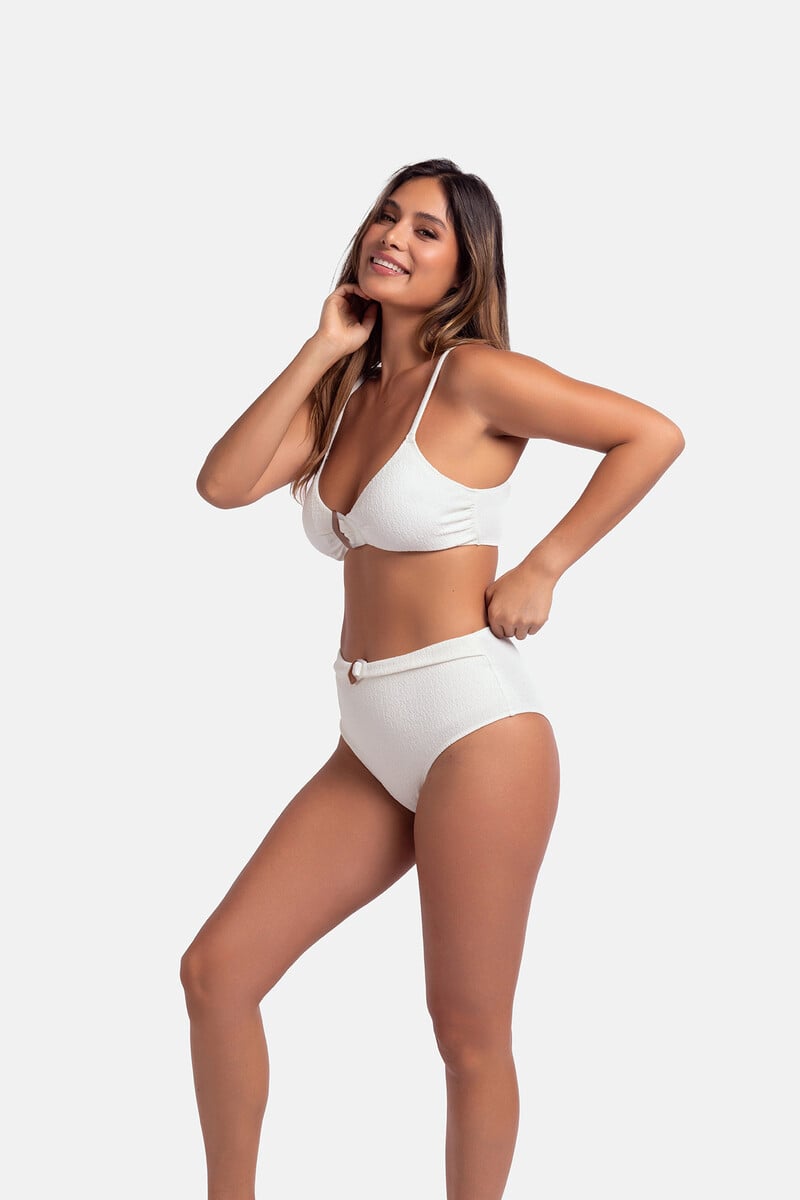 Cortefiel Top de bikini blanco