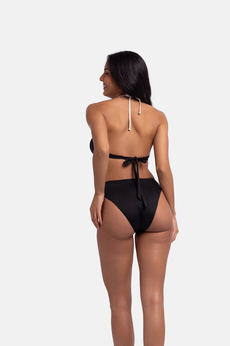 Cortefiel Top De Bikini Triangular Negro