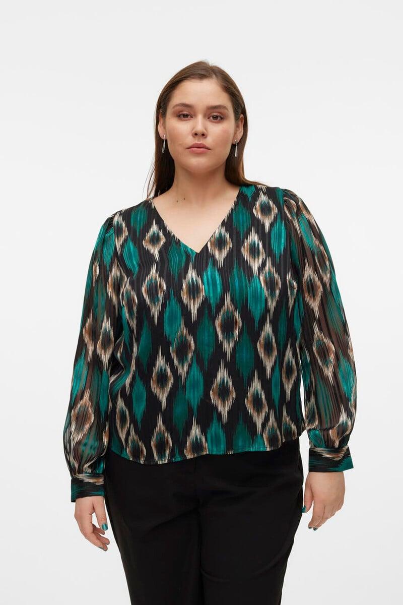 Cortefiel Top De Manga Larga Talla Grande