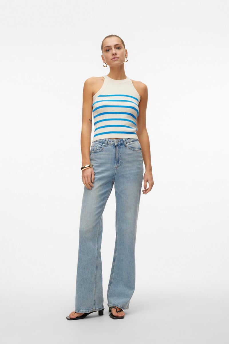 Cortefiel Top De Punto Cuello Halter