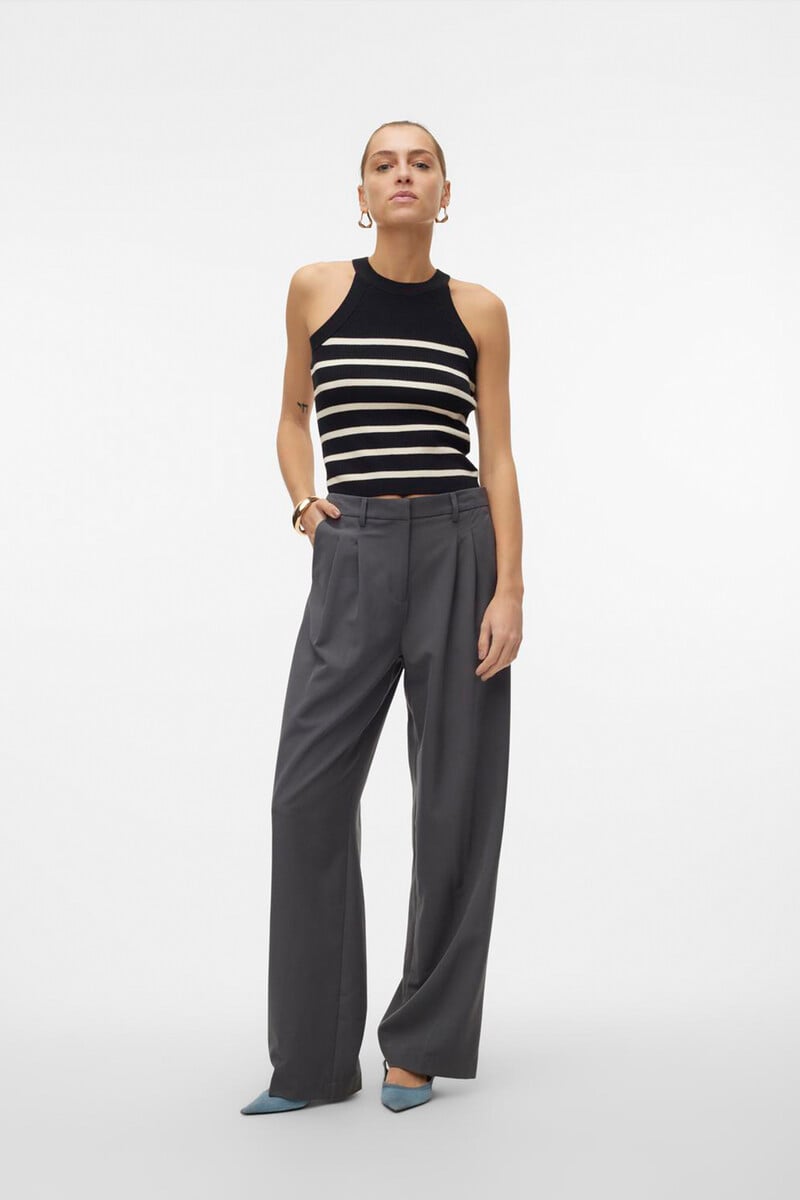 Cortefiel Top de punto cuello halter