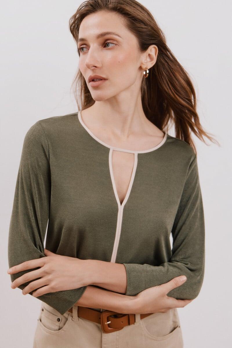 Cortefiel Top De Punto Lágrima