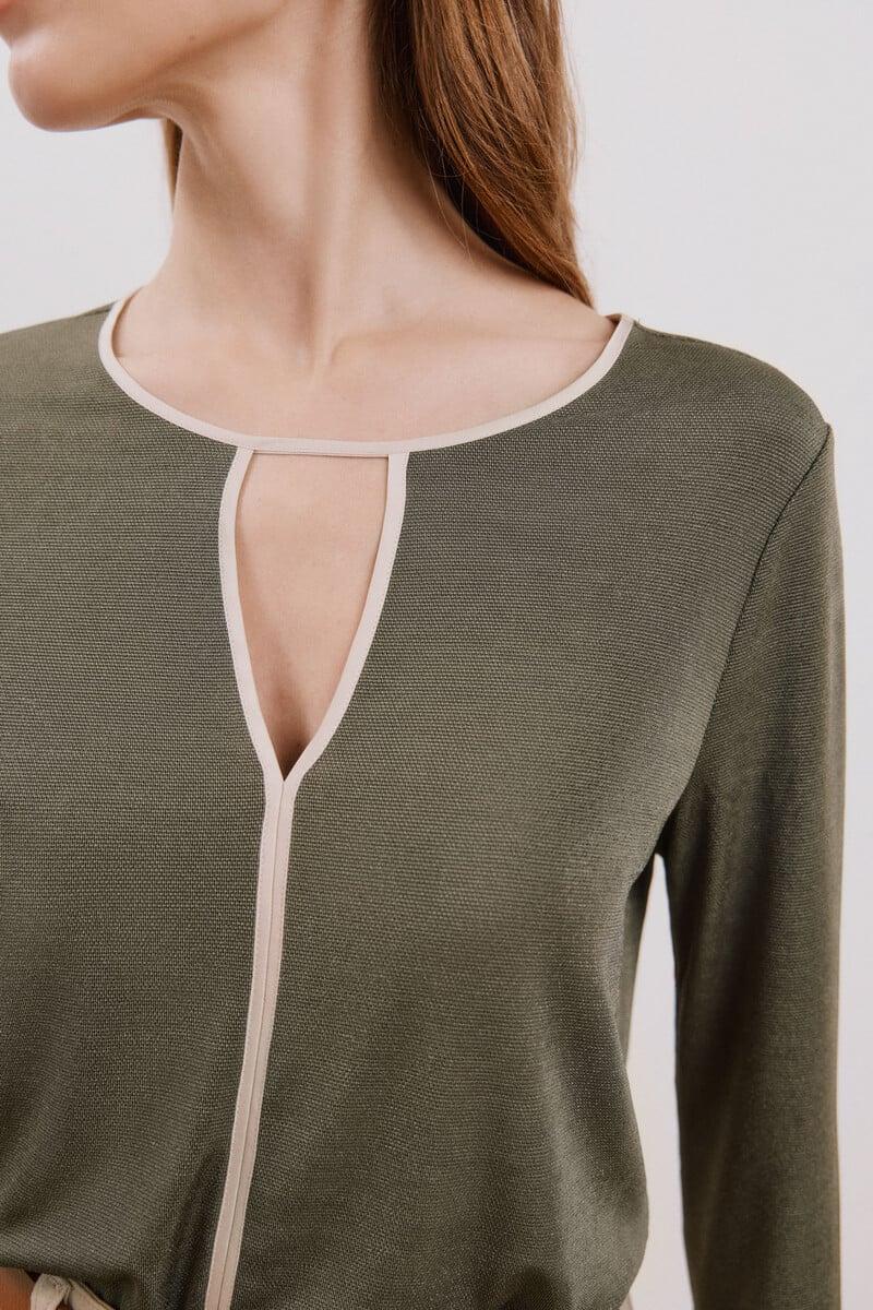 Cortefiel Top de punto lágrima