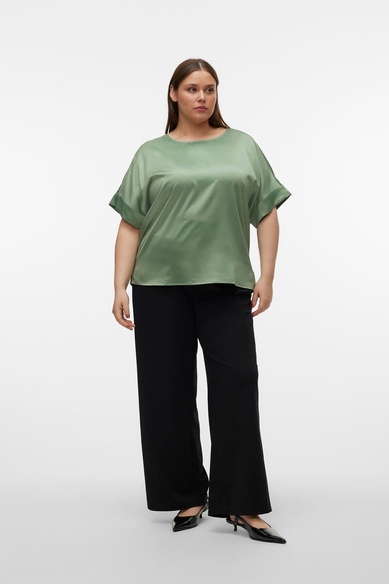 Cortefiel Top Efecto Satinado Talla Grande