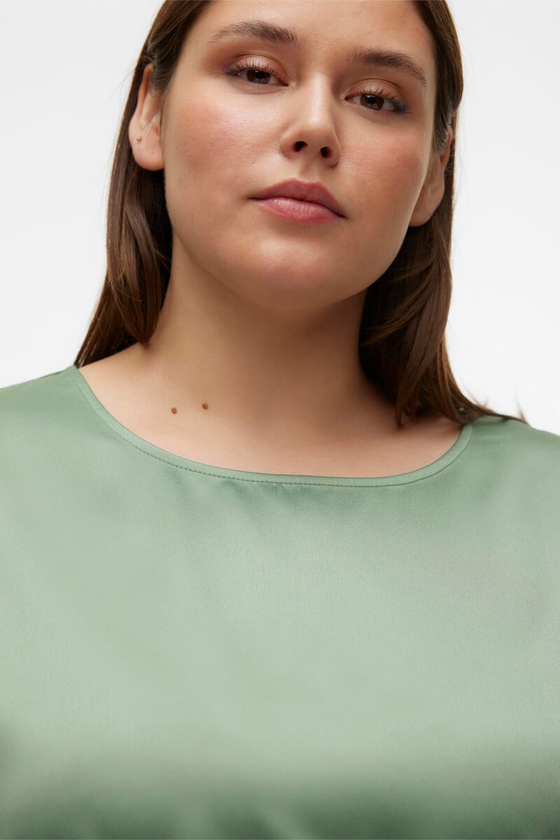 Cortefiel Top Efecto Satinado Talla Grande