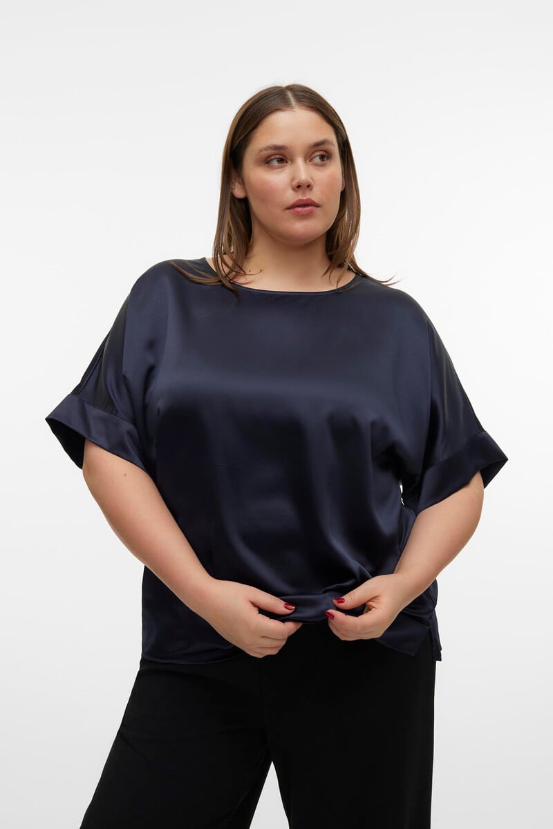 Cortefiel Top Efecto Satinado Talla Grande