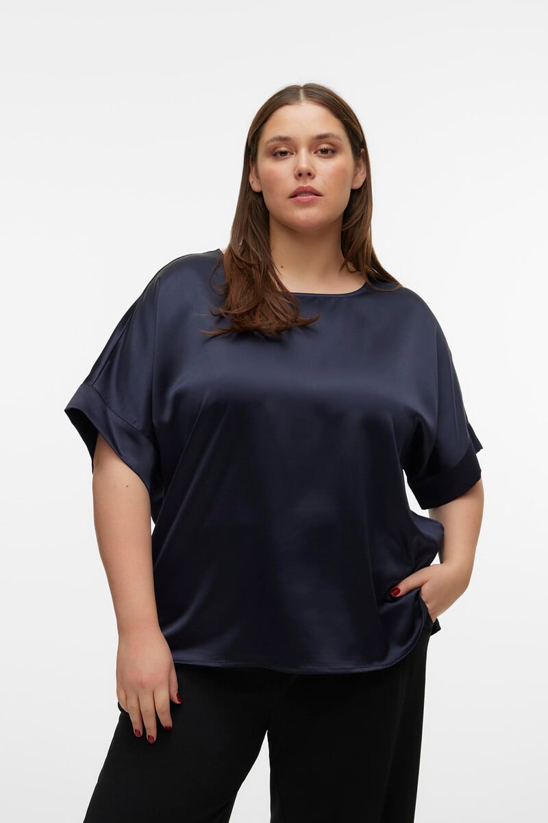 Cortefiel Top Efecto Satinado Talla Grande