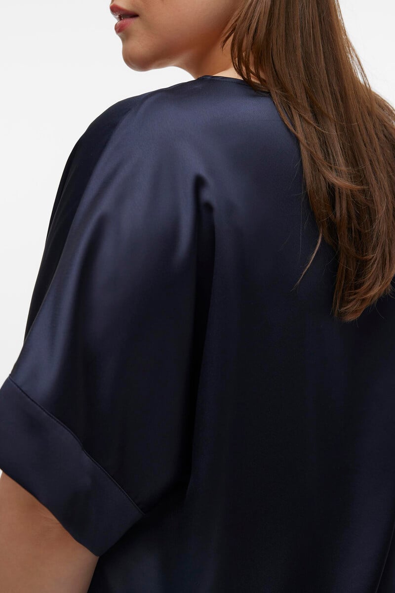 Cortefiel Top Efecto Satinado Talla Grande
