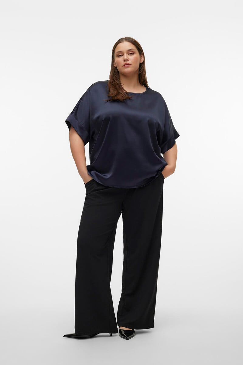 Cortefiel Top efecto satinado talla grande