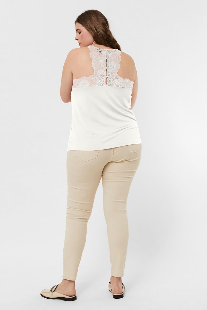 Cortefiel Top Encaje Talla Grande