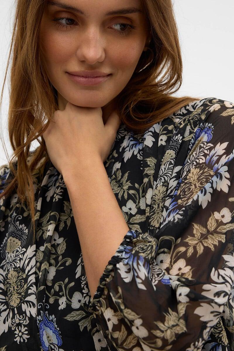 Cortefiel Top estampado de manga larga