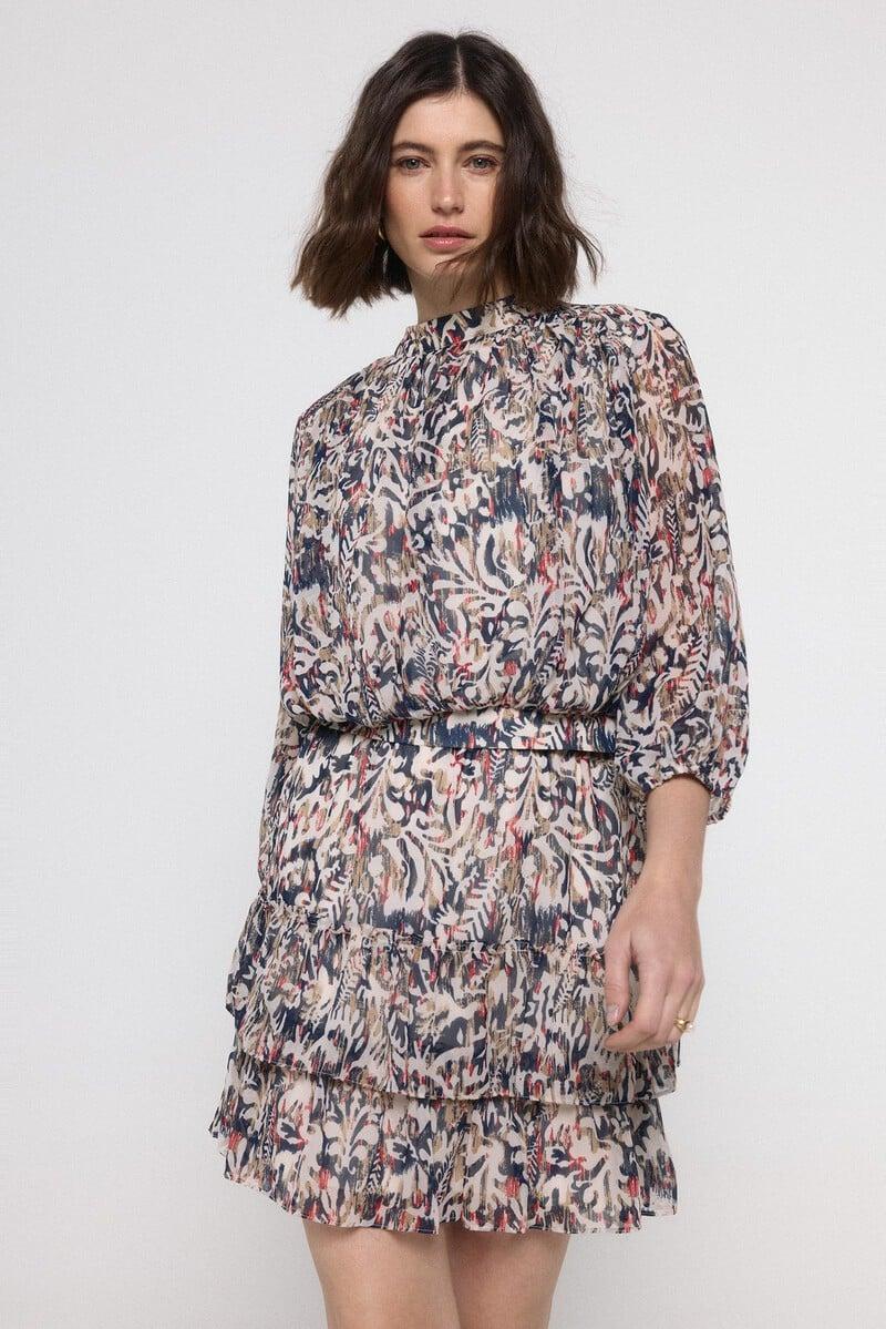 Cortefiel Top estampado de manga larga