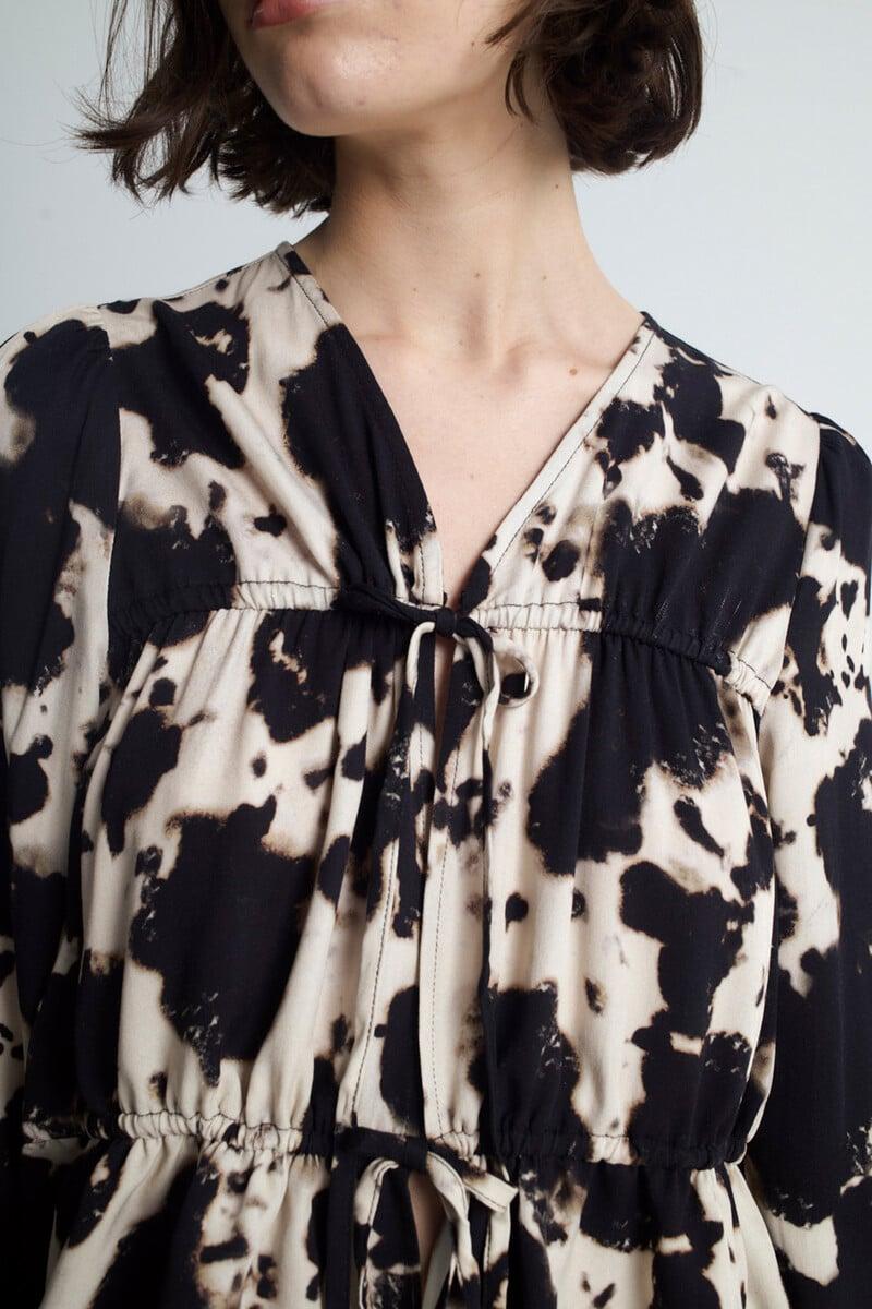 Cortefiel Top Estampado Lazos