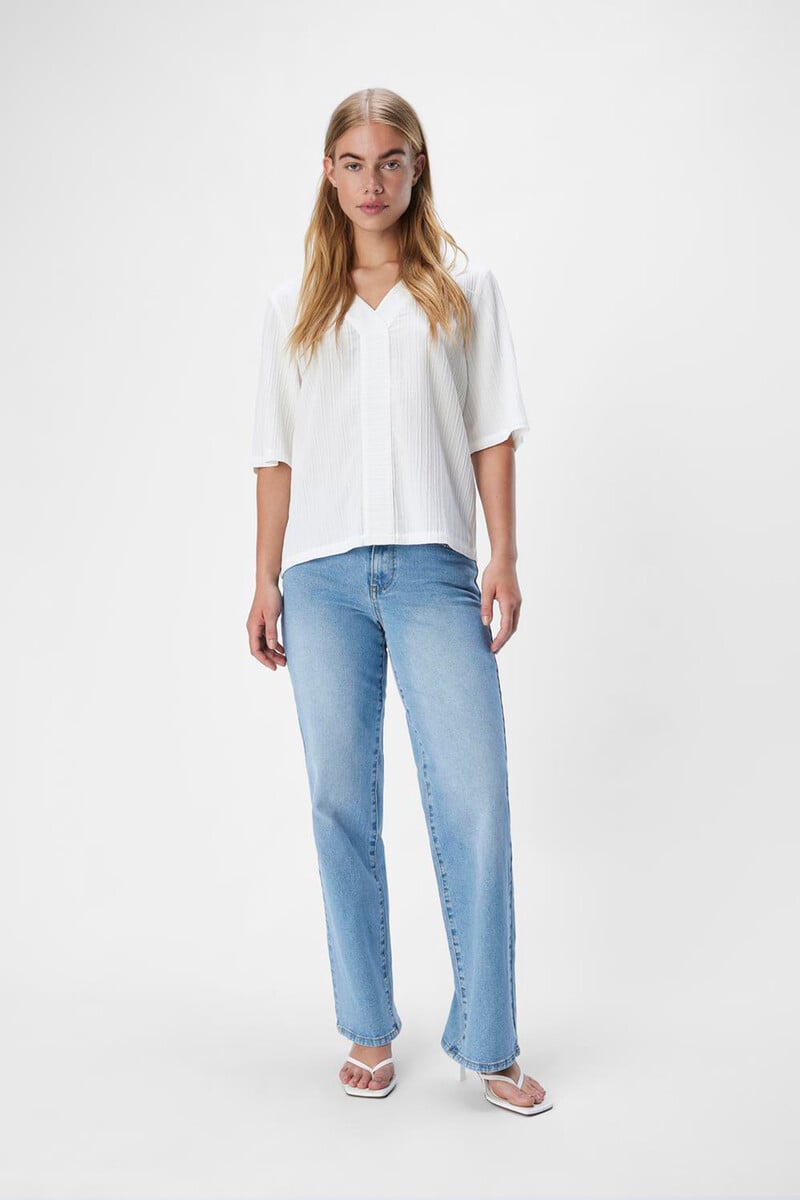 Cortefiel Top Estructura Escote Pico