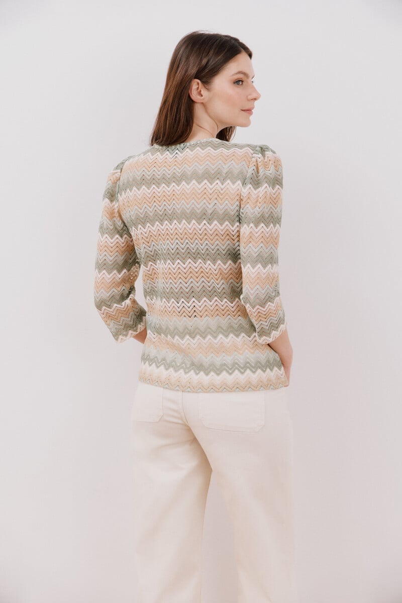 Cortefiel Top Estructura Zigzag