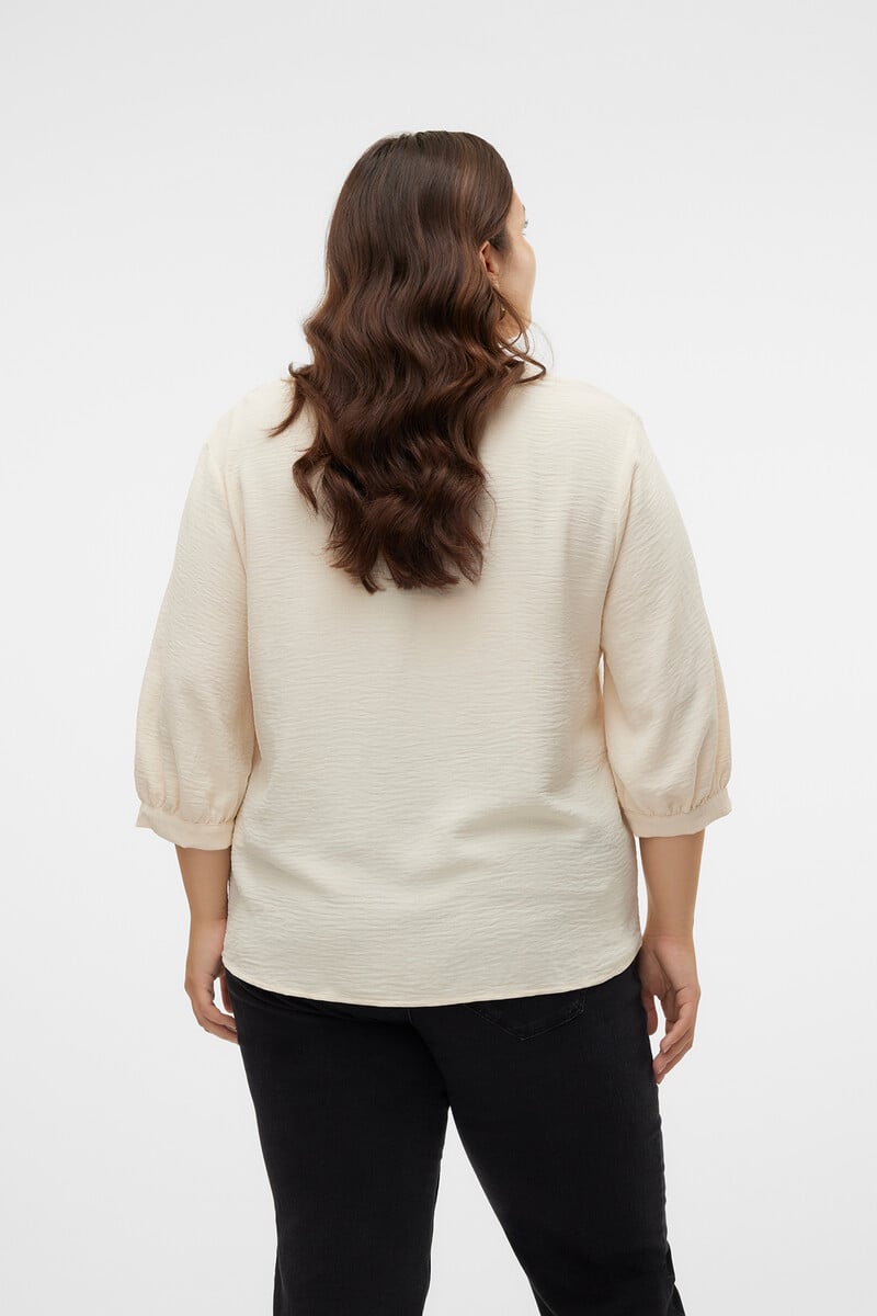 Cortefiel Top Manga 3/4 Talla Grande