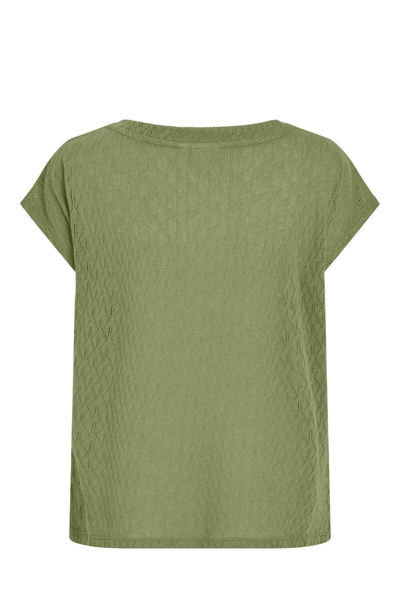 Cortefiel Top Manga Corta Punto Pointelle