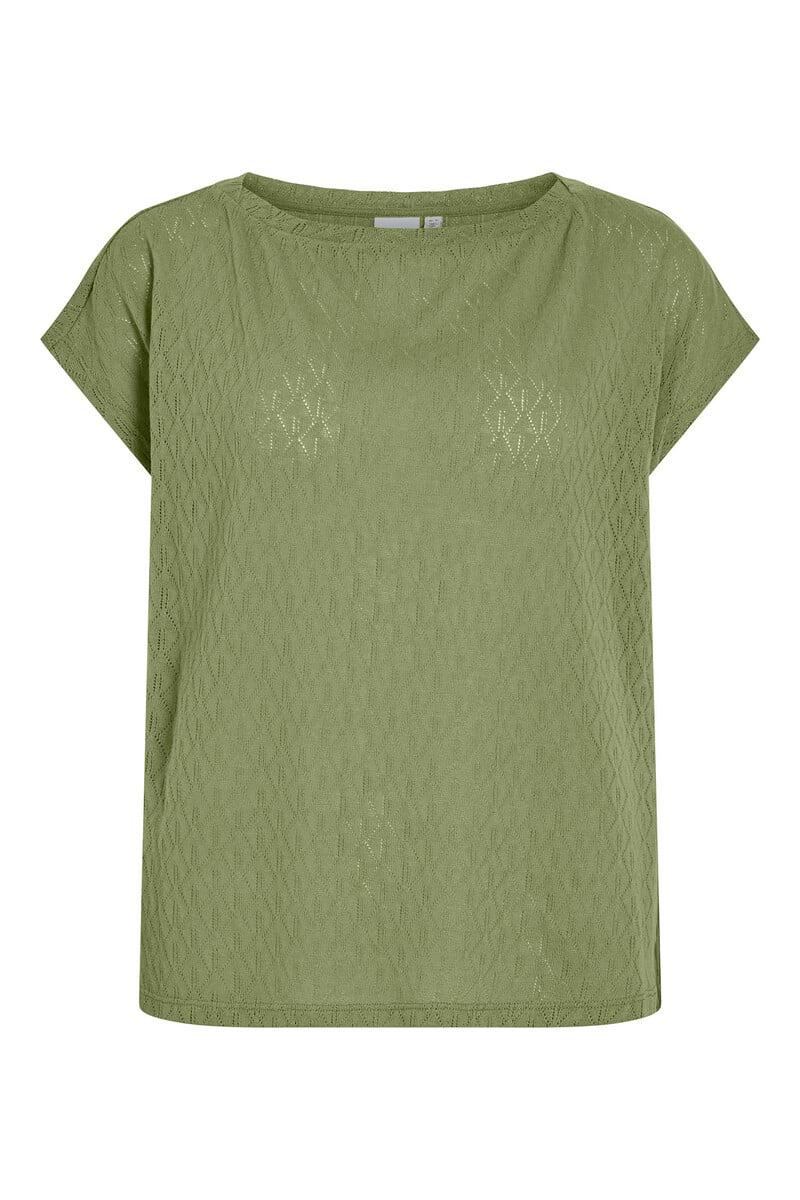 Cortefiel Top manga corta punto pointelle