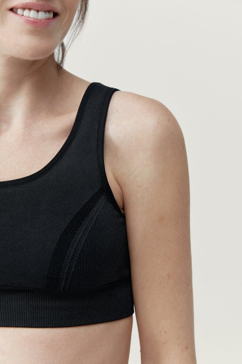 Cortefiel Top Mommy Line Black