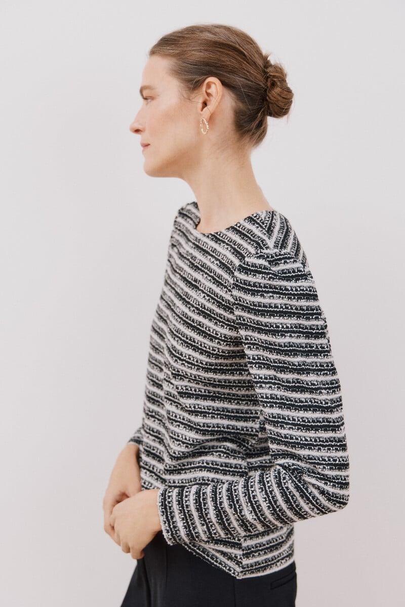 Cortefiel Top Tweed Raya