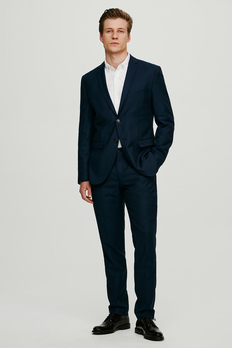 Cortefiel Traje slim fit liso
