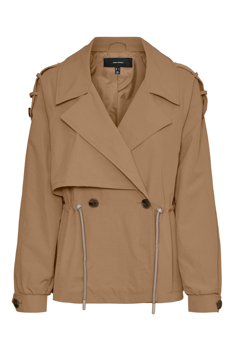 Cortefiel Trench corto de manga larga