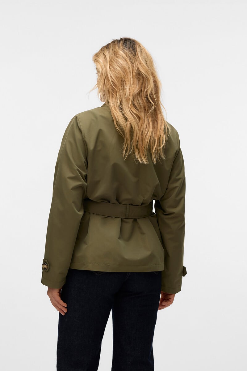 Cortefiel Trench Corto De Manga Larga