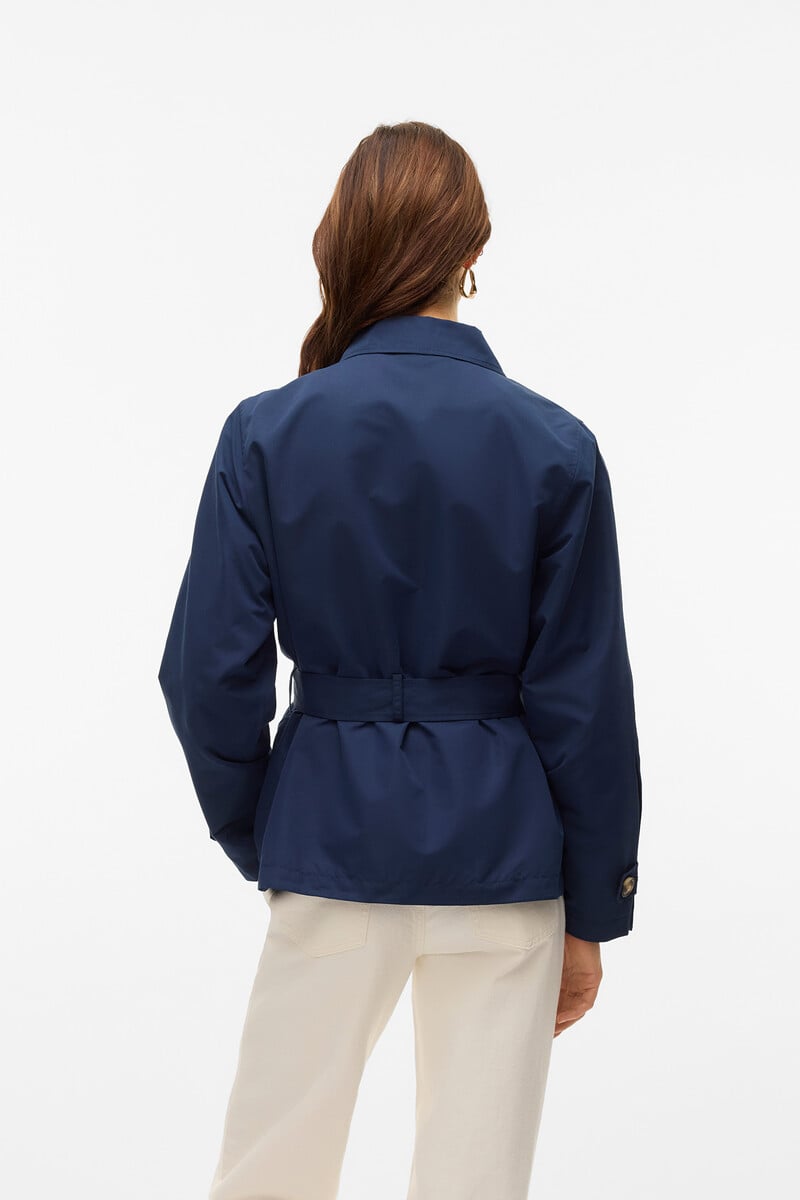 Cortefiel Trench Corto De Manga Larga