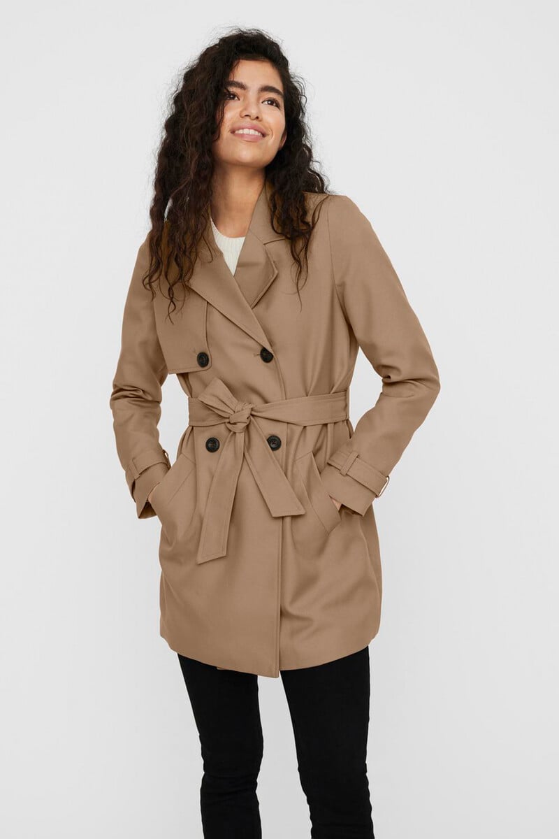 Cortefiel Trench Midi De Mujer Con Lazada