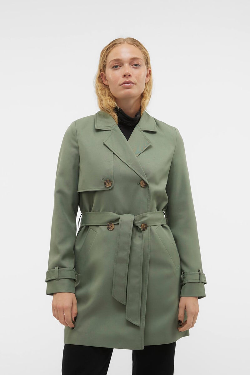 Cortefiel Trench Midi De Mujer Con Lazada